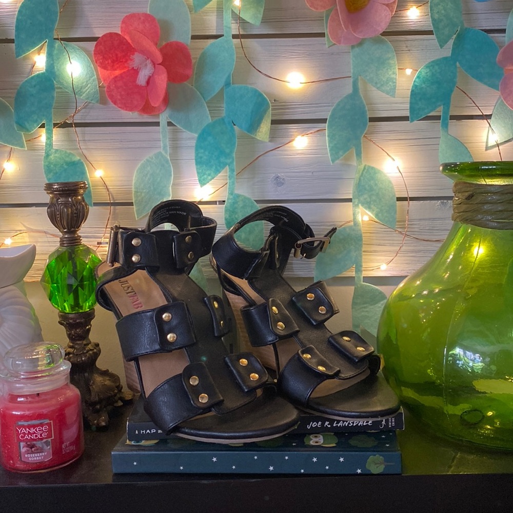 JustFab wedge heels